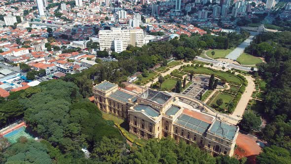 Cityscape of Sao Paulo Brazil. Stunning landscape of downtown district city.