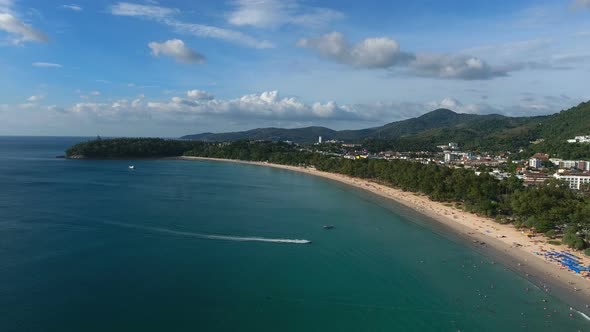 Fly Over Luxury Beach in Thailand