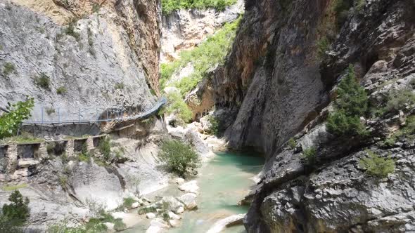 Vero River Canyon in Alquezar, Spain