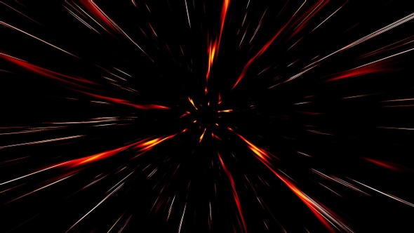 Fast Speed Fire Flame and Light Streak Particles Loop 4K