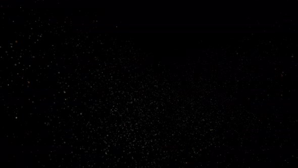 Super Slow Motion Shot of Dust Particles Isolated on Black Background at 1000 Fps alt