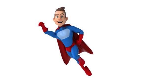 Fun 3D cartoon superhero alt