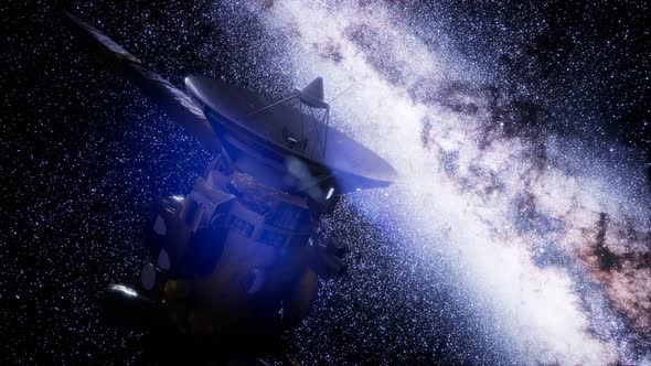 Satellite Cassini Is Approaching Saturn alt