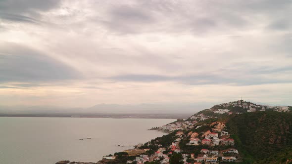 Catalan Coast Of Spain, Gulf Of Roses. Timelapse