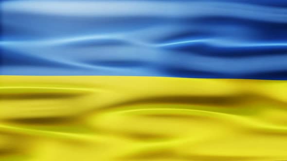 Ukraine Flag Waving