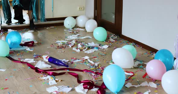 Parents come back home in shock of After party chaos, messy in livving room