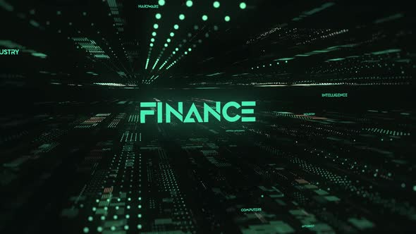 Sci Fi Digital Data Word Finance alt