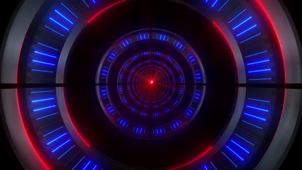 4k Colored Radial Neon Lights Tunnels Pack