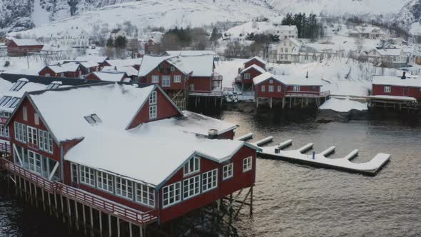 Evening View Of Fishing Houses Rorbu 