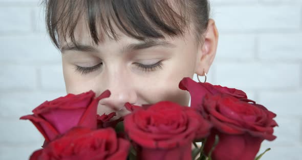 Emotional Teen with Flowers