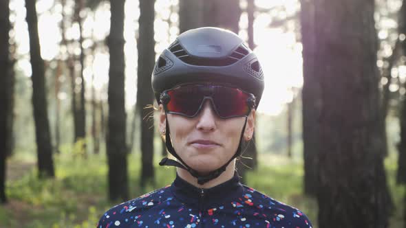 Woman cyclist