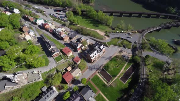 Harpers Ferry National Park is situated at the confluence of the Potomac & Shenandoah rivers where M