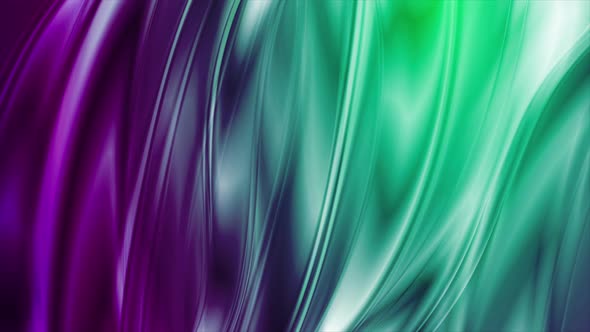 Abstract Cyan Violet Liquid Blurred Waves