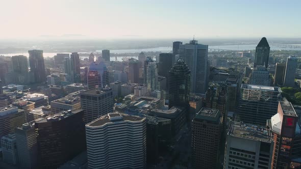 Aerial of Downtown Montreal