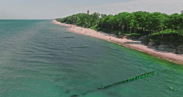 Baltic Sea in summer. Tourism at Baltic sea, Poland