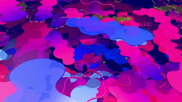 Flying On Liquid Geometry 02 4K alt