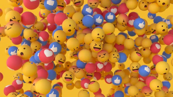 'Facebook' Emoji Balls - Floating #1