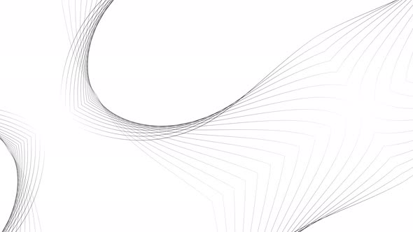 Geometric ribbon line morphing animation. Vd 730