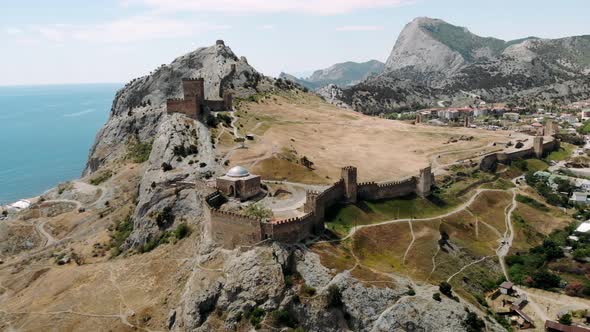 Ruins of a Medieval Castle By the Sea