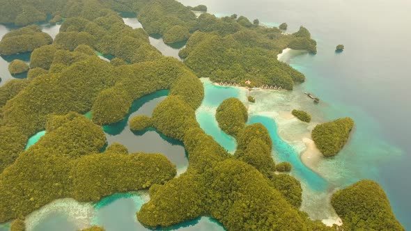 Seascape with Lagoons and Islands