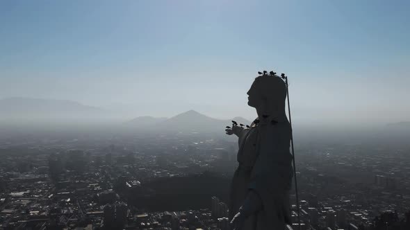 Monument Virgin Immaculate Conception, Hill San Cristobal (Santiago, Chile)