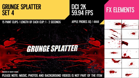 Grunge Splatter (2K Set 4)