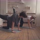 Mom and Daughter Doing the Home Fitness Exercises. - VideoHive Item for Sale