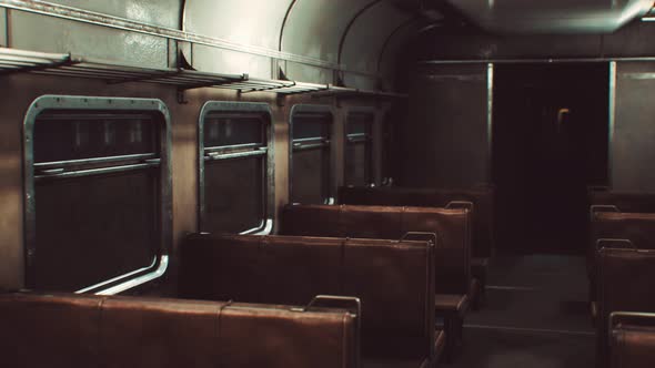 Interior of Old Soviet Electric Train