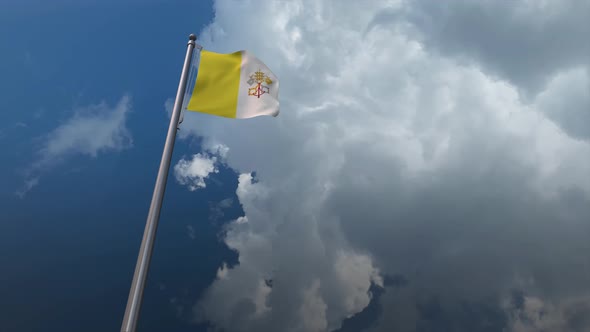 Vatican City Flag 4K