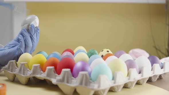 Colorful easter eggs