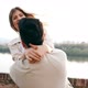 Couple in Love Hugging and Kissing Outdoor - VideoHive Item for Sale
