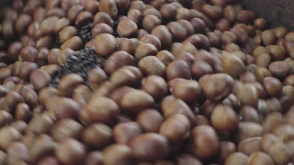 Roasted Chestnuts in the Market. Phnom Penh, Cambodia, Asia