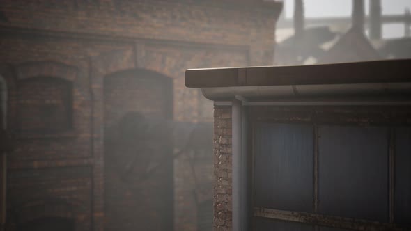 Abandoned Factory Empty Because of the Coronavirus Covid-19 Epidemic alt