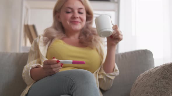 Happy Pregnancy Satisfied Woman Enjoying Moment