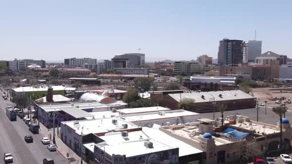 Aerial Shot Of Downtown Tucson