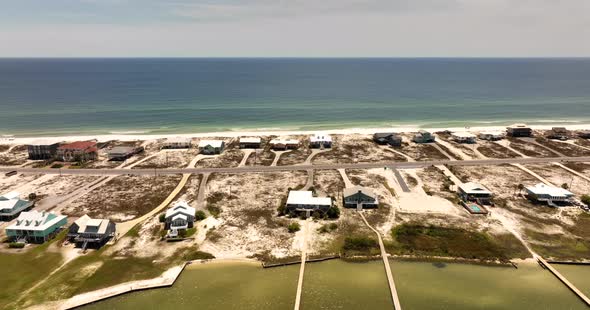 Gulf Shores Beach Homes. 5k Aerial Drone Video