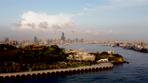 The Aerial view of Kaohsiung