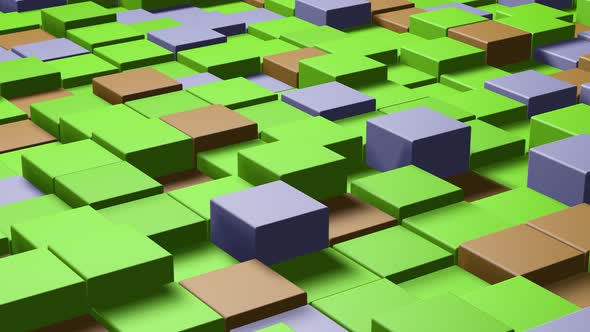 Video game isometric geometric mosaic waves pattern