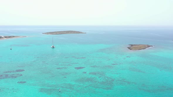 Panagia also Kato Nissi is beautiful beach of Elafonissos, Greece.