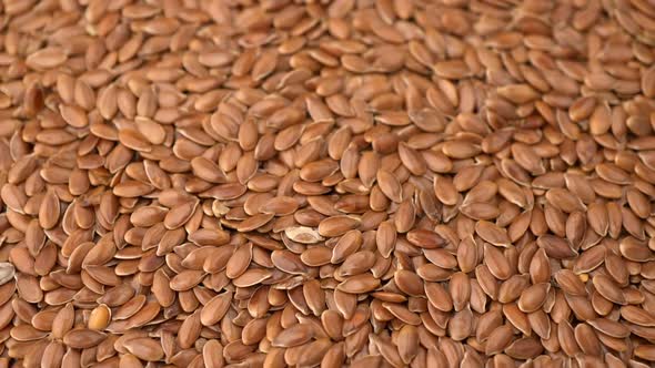 Many Flax Seeds Rotating Background