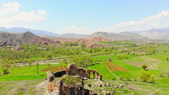 Bana Cathedral Ruins (Flyover)