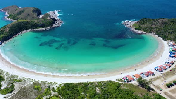 Coast city of Lakes Region tourism landmark of Rio de Janeiro Brazil.