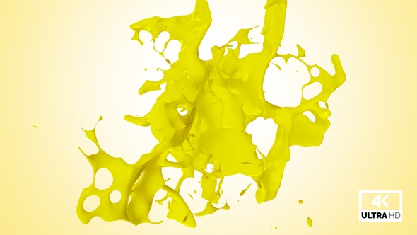 Abstract Yellow Paint Splash V1 alt