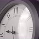 Latin Clock Face In Time Lapse On Dark Grey Wall  - VideoHive Item for Sale