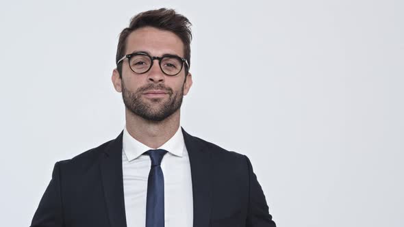 Businessman Guy In Spectacles