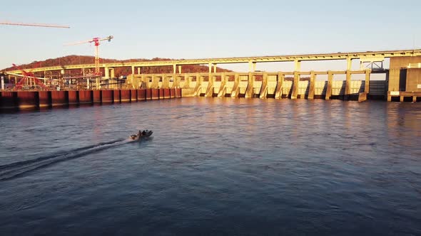 Recreational fishing is a popular pass time at the Chickamauga Dam in Chattanooga Tennessee.