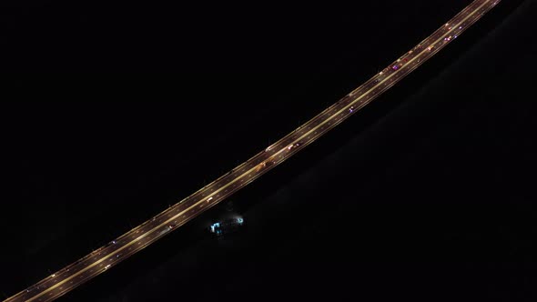 Aerial view of Padma bridge, over the Padma river by day, Dhaka, Bangladesh.