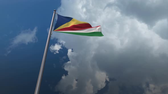 Seychelles Flag Waving 4K