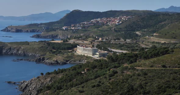 The  cap Rederis between Banyuls sur Mer and Cerbere, Pyrenees Oriantales department, France