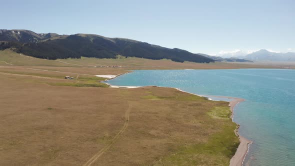 Lake and grassland